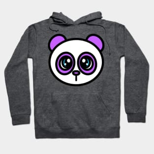 Purple Panda Head - 1000Pandas by Amanda Roos Hoodie